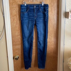 American eagle size 8 skinny jeans mid rise